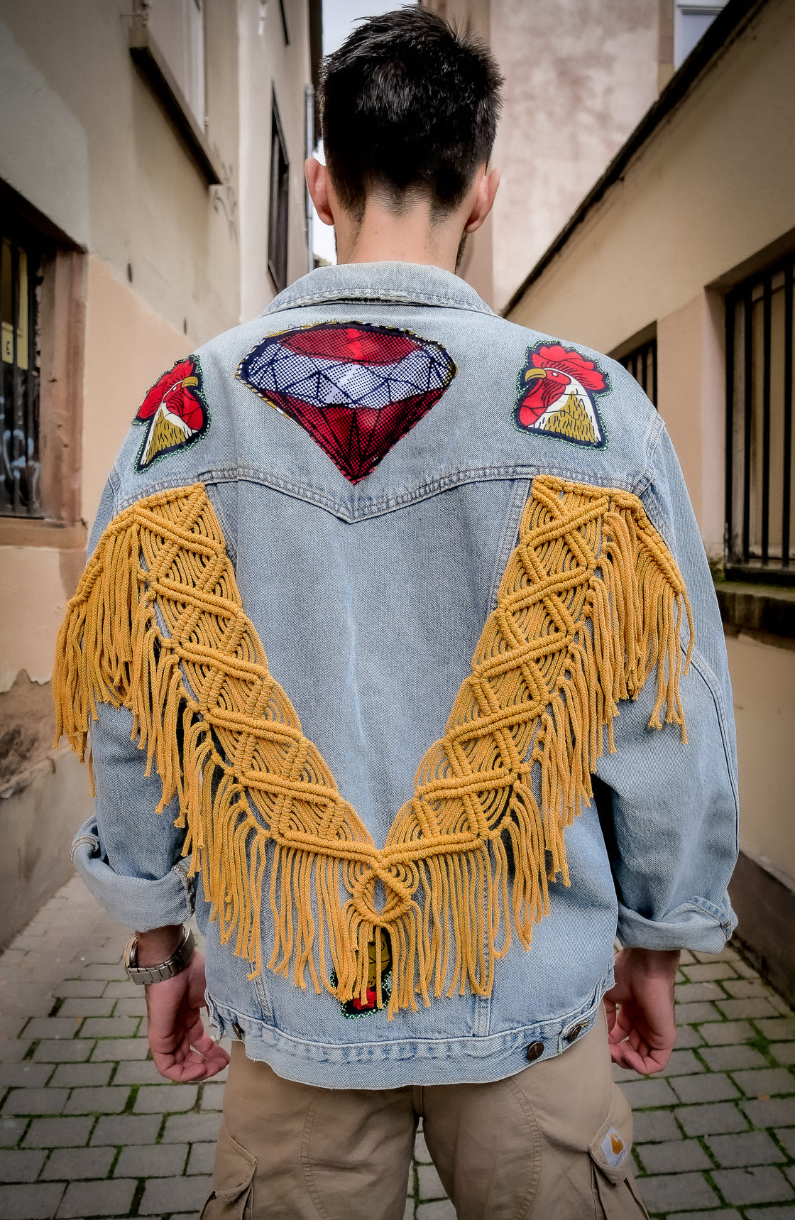 Veste en jean upcyclé - Diamant